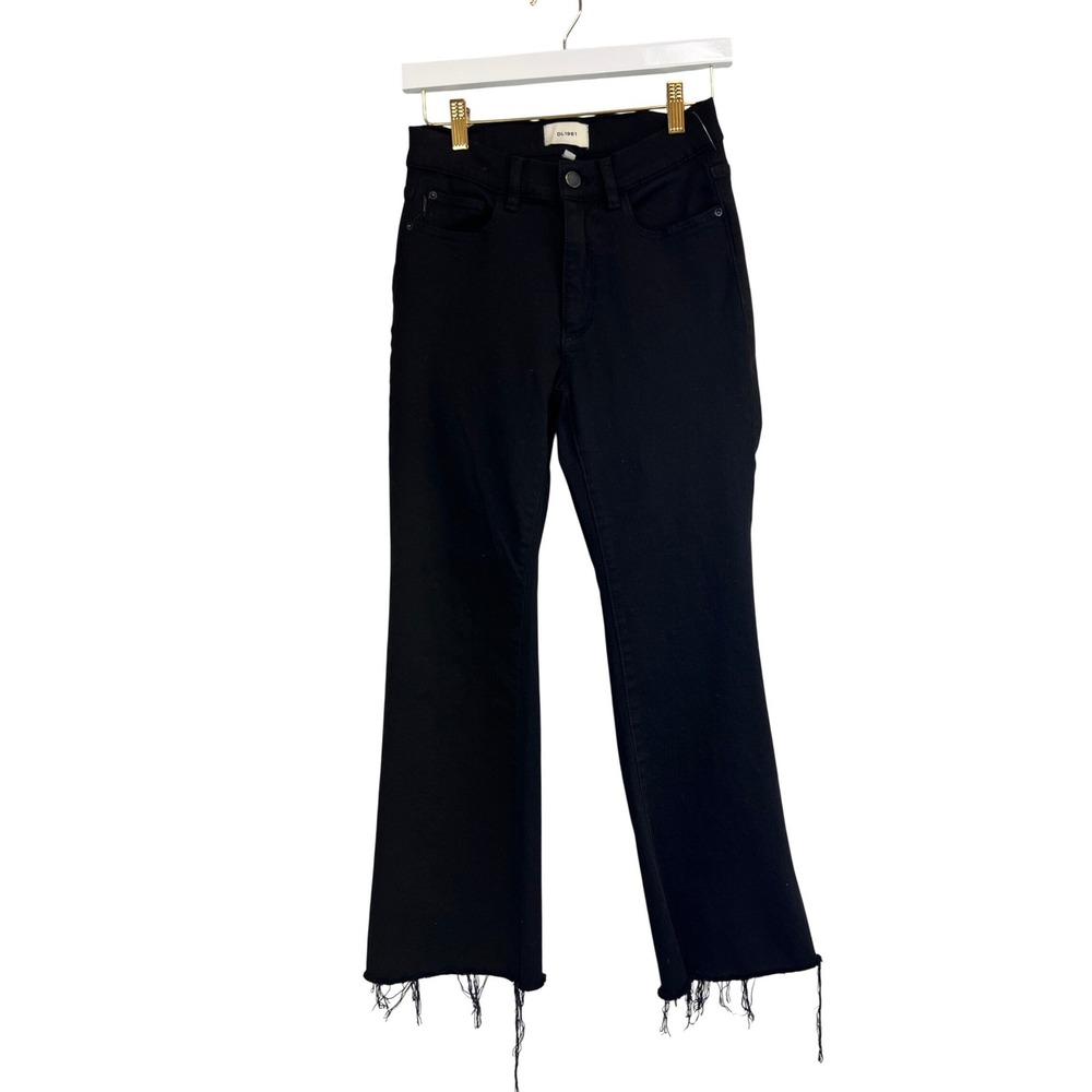 DL1961 Bridget Boot Jeans Women 26‎ Black Excellent High Rise Instasculpt Crop